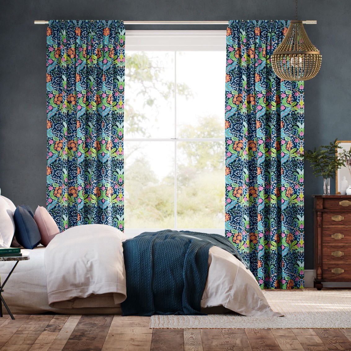 Tendaggi Elm House Blu Notte