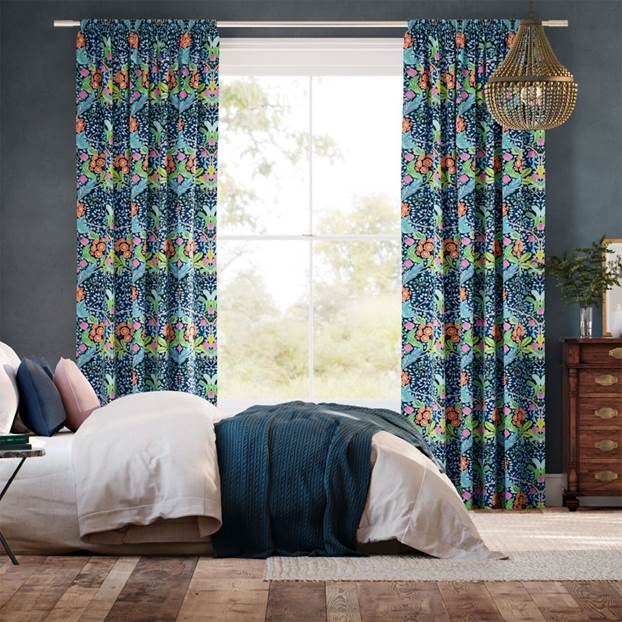 Elm House Blu Notte Tendaggi anteprima immagine