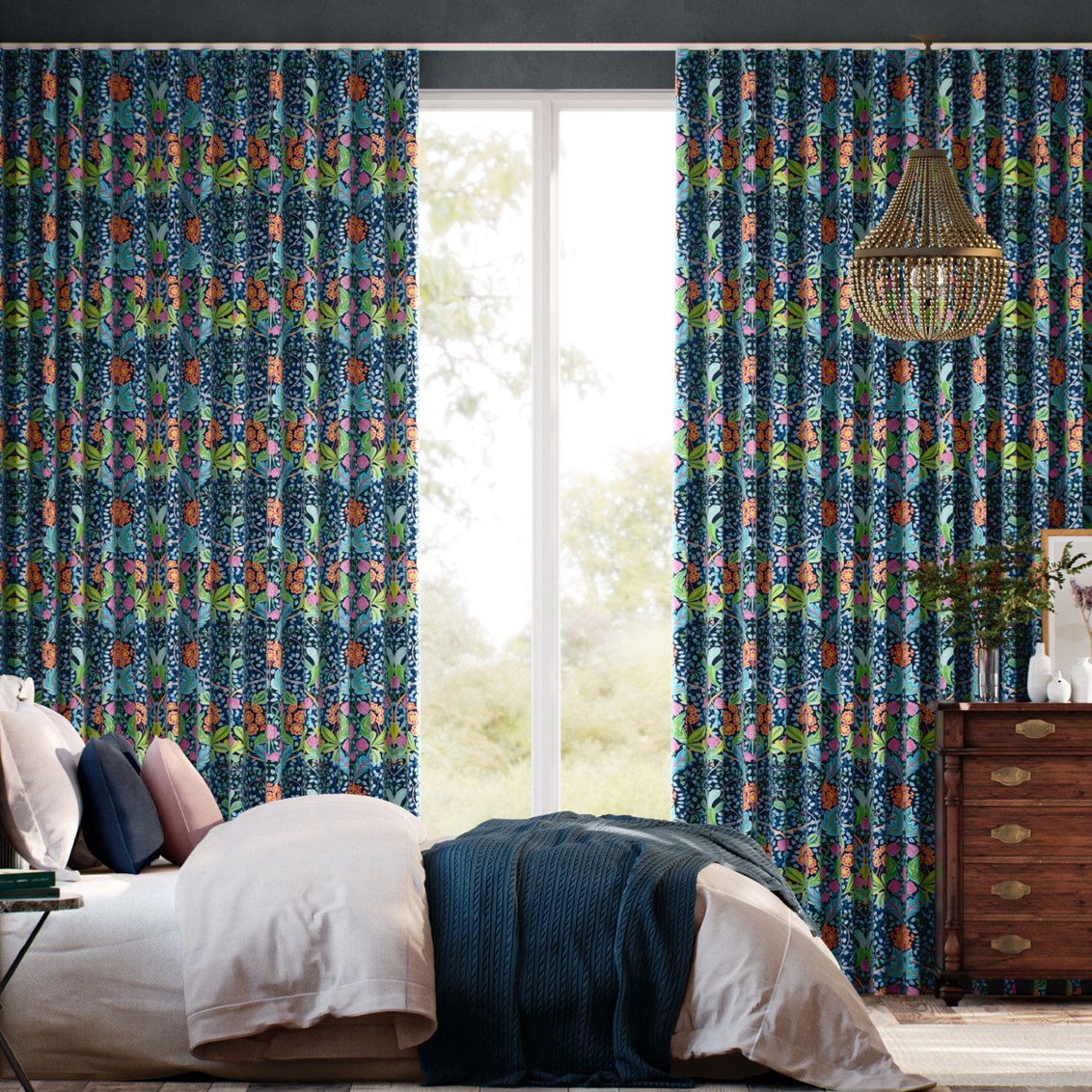 Tendaggi Elm House Blu Notte