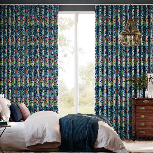 Elm House Blu Notte Tendaggi anteprima immagine