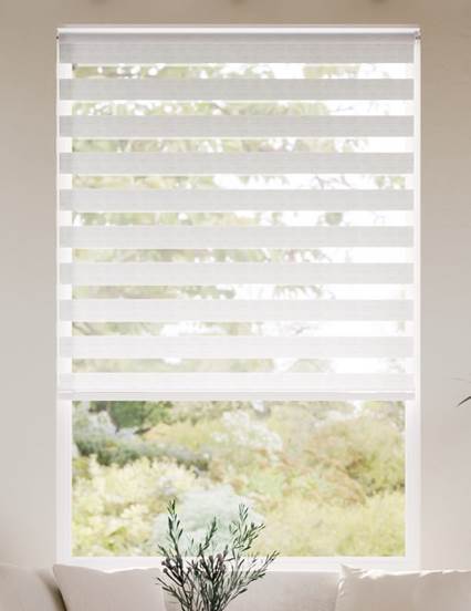 Giorno & Notte Ombre Zebra Luxe Greige Enjoy Roller Blind anteprima immagine
