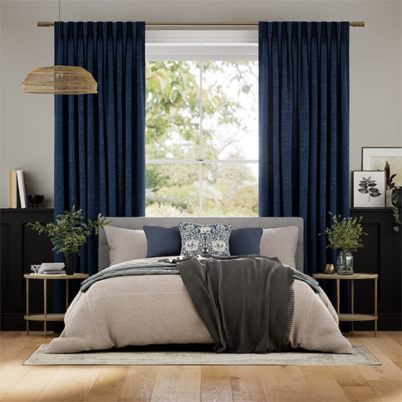 Tendaggi Lino Eternity Blu Navy