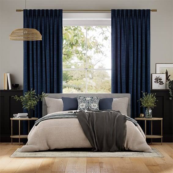 Tendaggi Lino Eternity Blu Navy