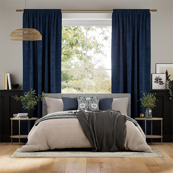 Tendaggi Lino Eternity Blu Navy