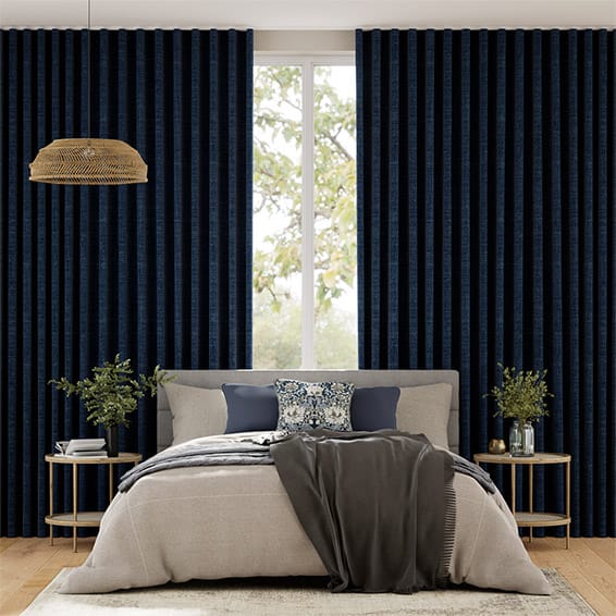 Tendaggi Lino Eternity Blu Navy