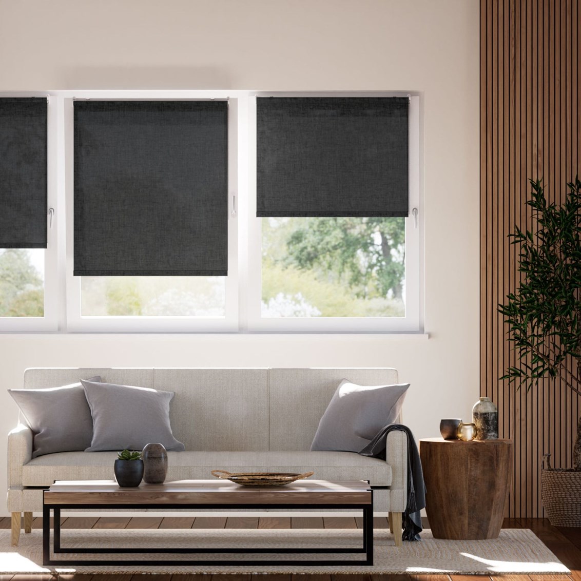 Tenda A Rullo Express Aggancia Facile Screen Nero