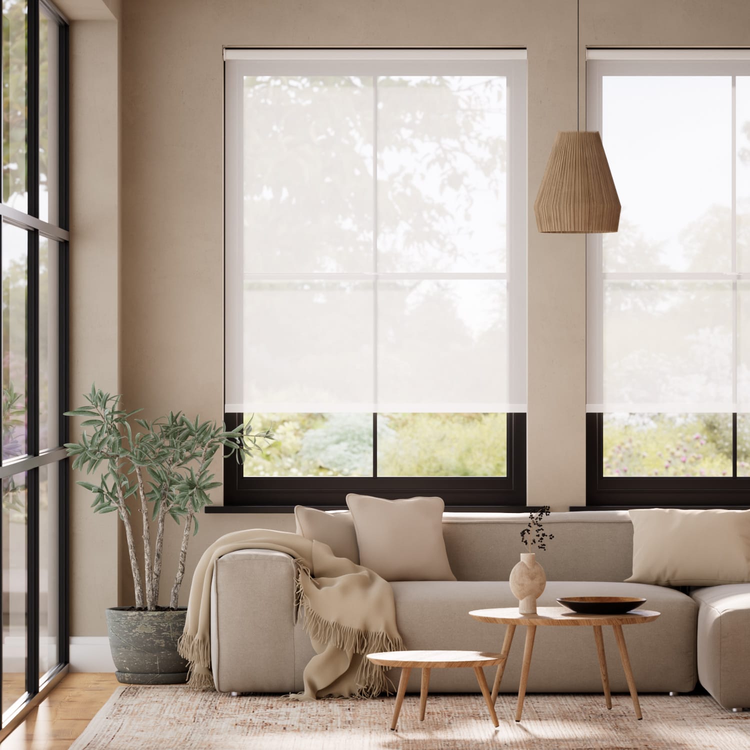 Roller Blind Firenze Voile Bianco Neve 