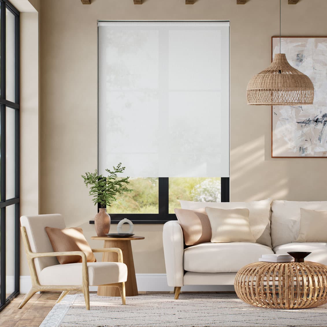 Tenda a Rullo  Lande Porcellana 