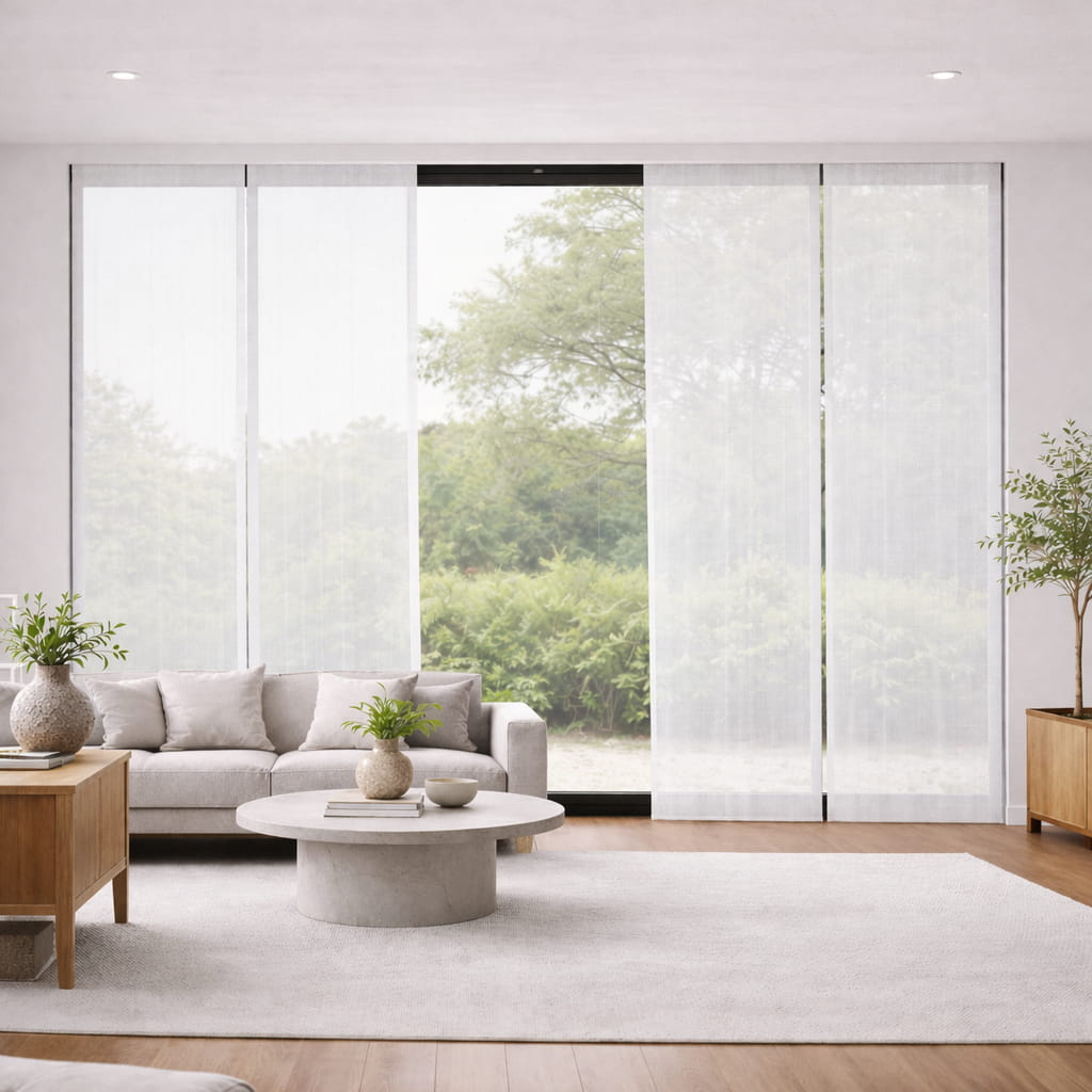 Tenda A Pannello  Voile Ionio Panna