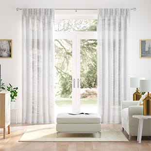 Home Brilliant Tende a rete semitrasparenti, effetto linea, 213 cm, ariose, in voile, decorazione per camera da letto, 137 x 213 cm, lino