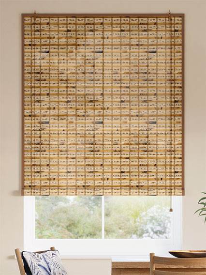 Eco Cedro Aosta & Nocciola Roll Up Woven Wood anteprima immagine