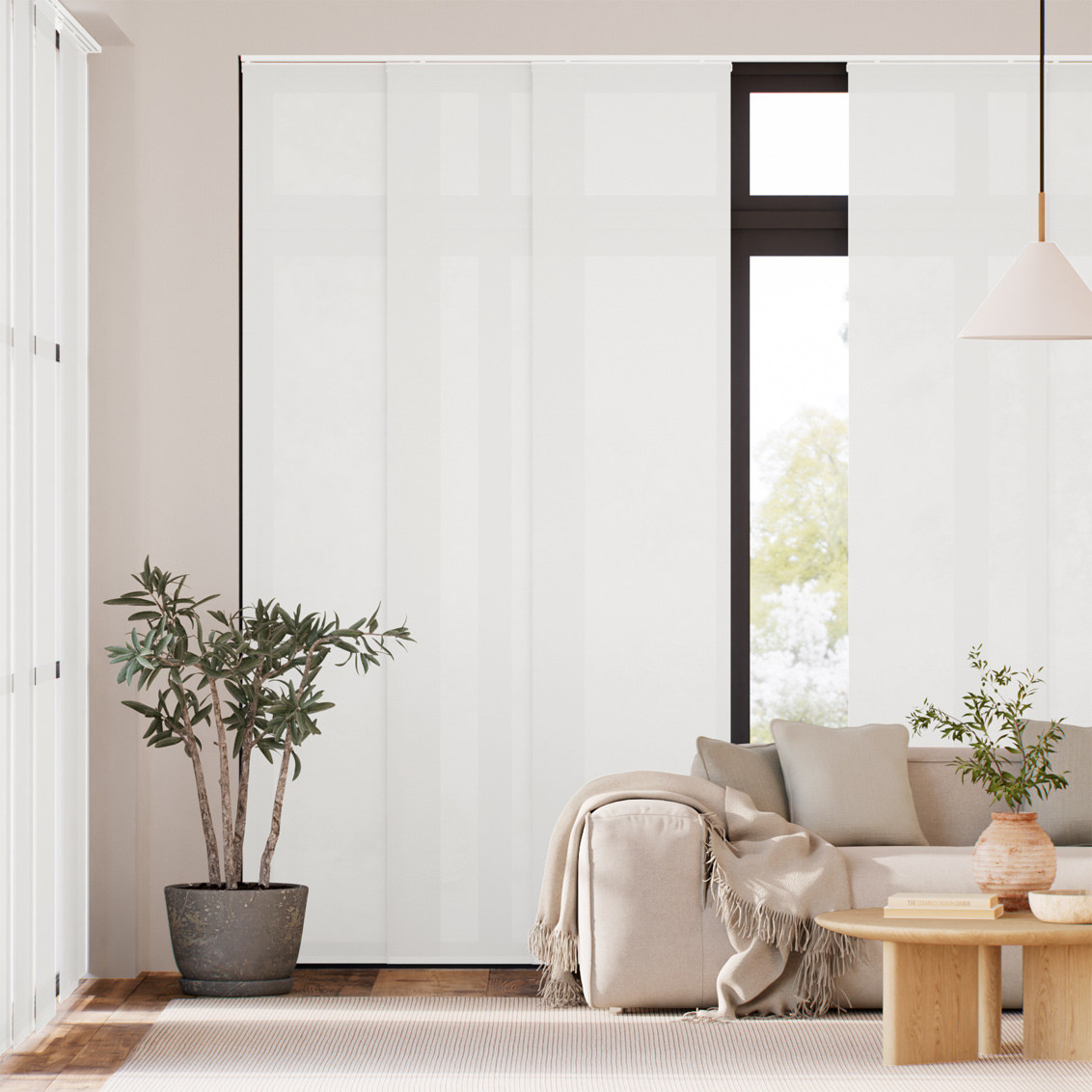 Tenda A Pannello  Liana Voile Ghiaccio