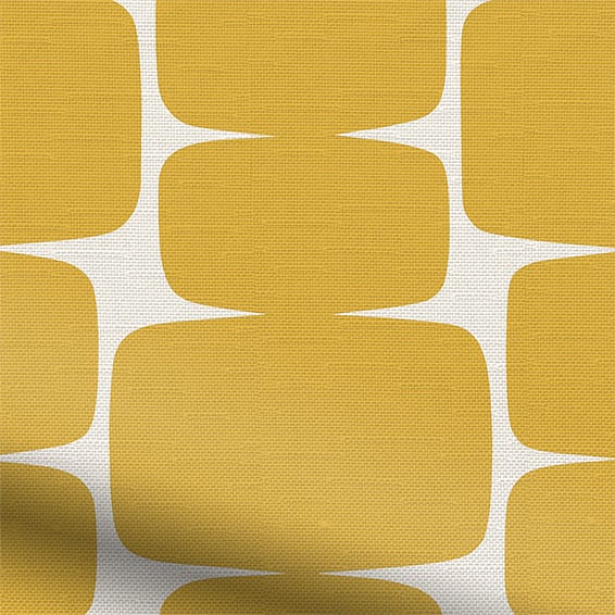 Tenda A Pannello Singolo Lush Decor Riley – 160x137 Cm, Giallo, Con Dettagli Floreali A Cascata, Certificata OEKO-TEX