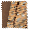 Eco Noce Sorrento & Nocciola Roll Up Woven Wood Immagine campione