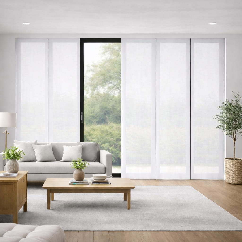 Tenda A Pannello  Voile Lumina Bianco