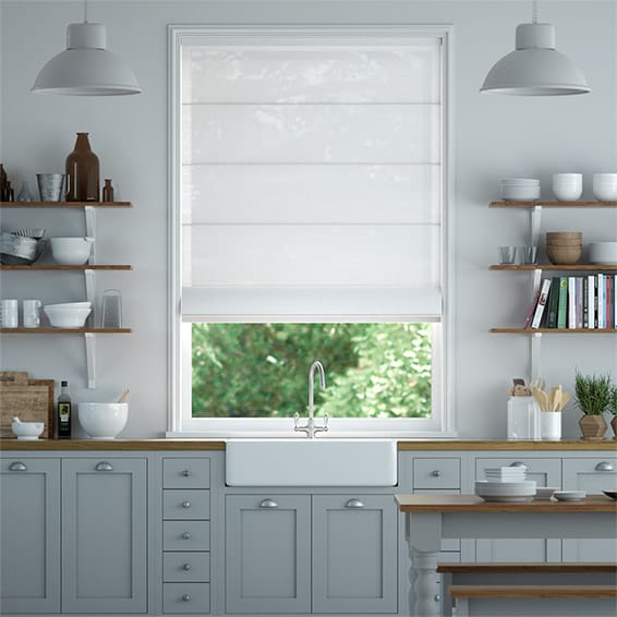 Tenda a pacchetto Lino Bijou Bianco Neve