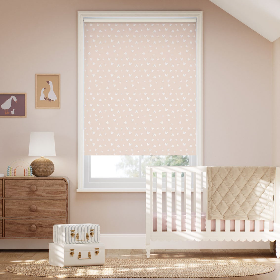 Tenda A Rullo Topolino Icons Fragola & Crema