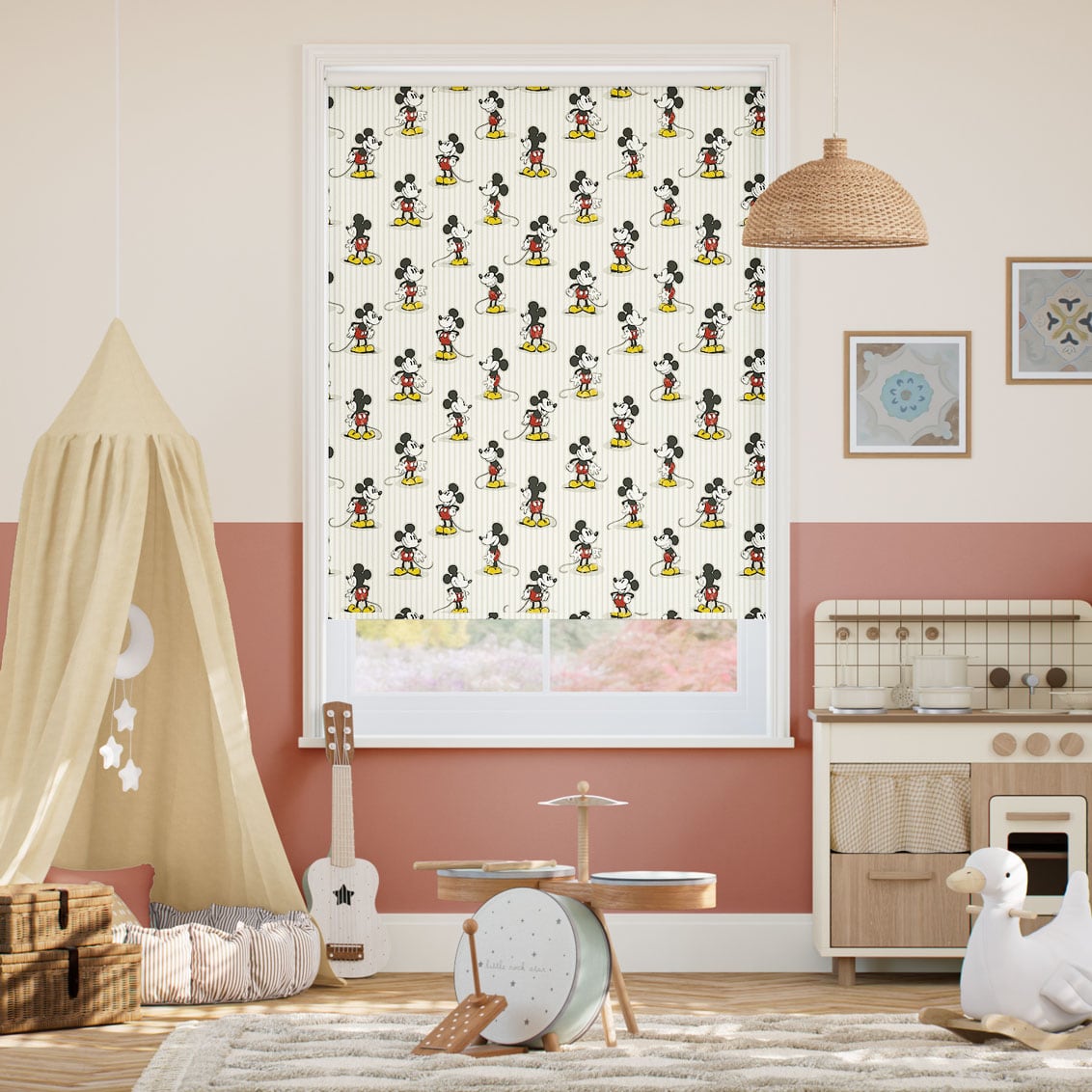 Tenda A Rullo Gira Facile Topolino Oscurante Naturale