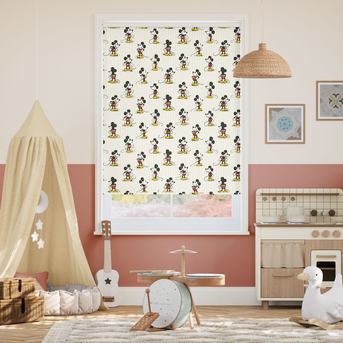 Tenda A Rullo Gira Facile Topolino Oscurante Naturale