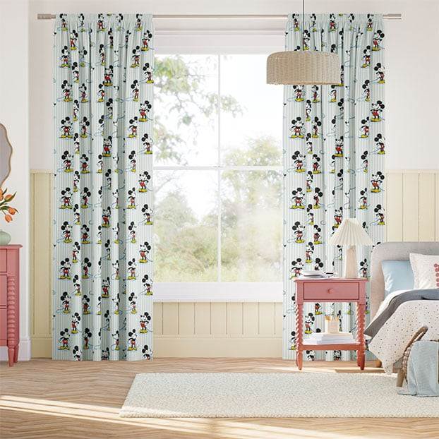 Topolino Blu Gessetto Tendaggi anteprima immagine