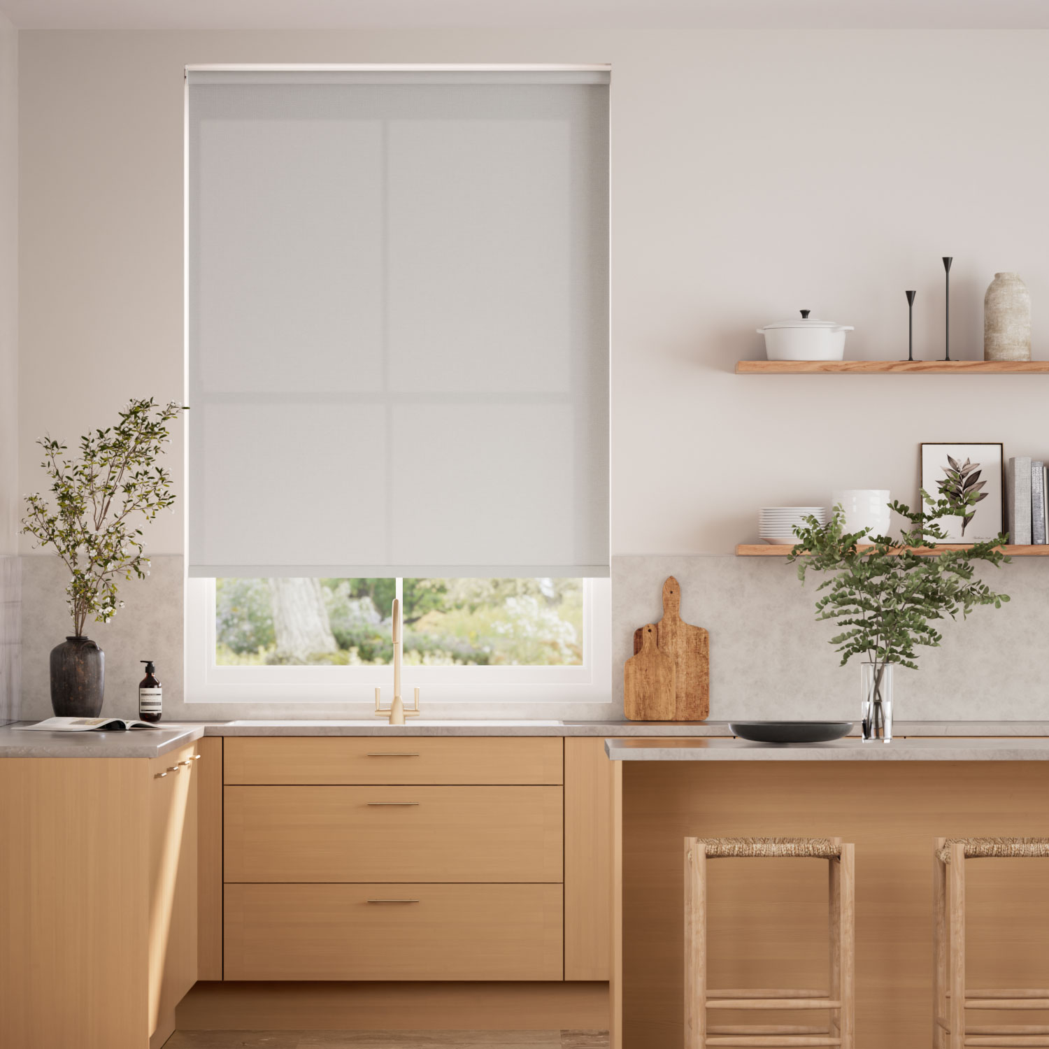 Roller Blind Milano Grigio Chiaro