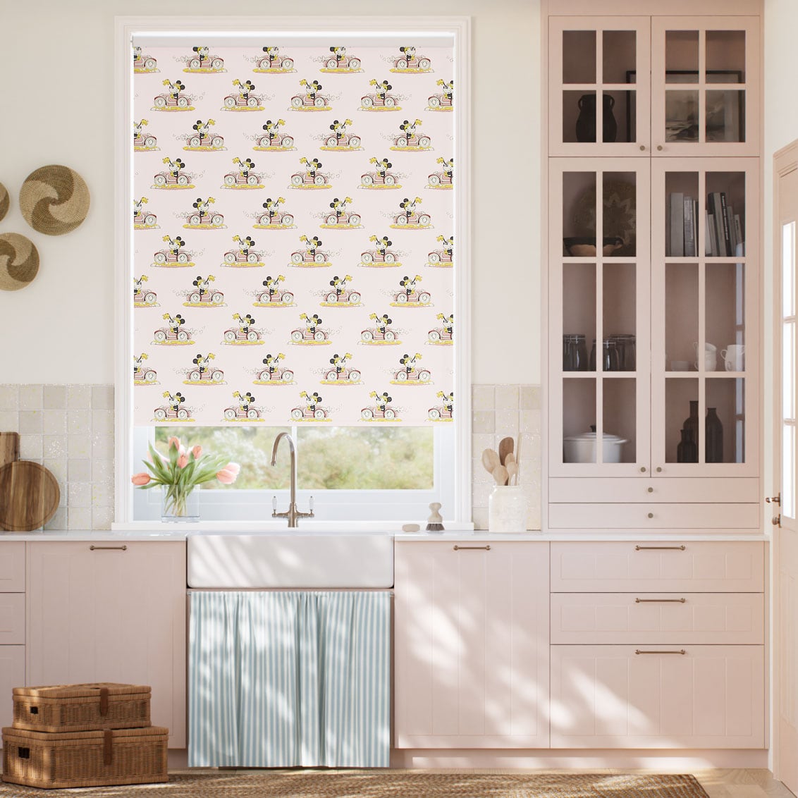 Tenda A Rullo Gira Facile Minnie Mouse Oscurante Blush