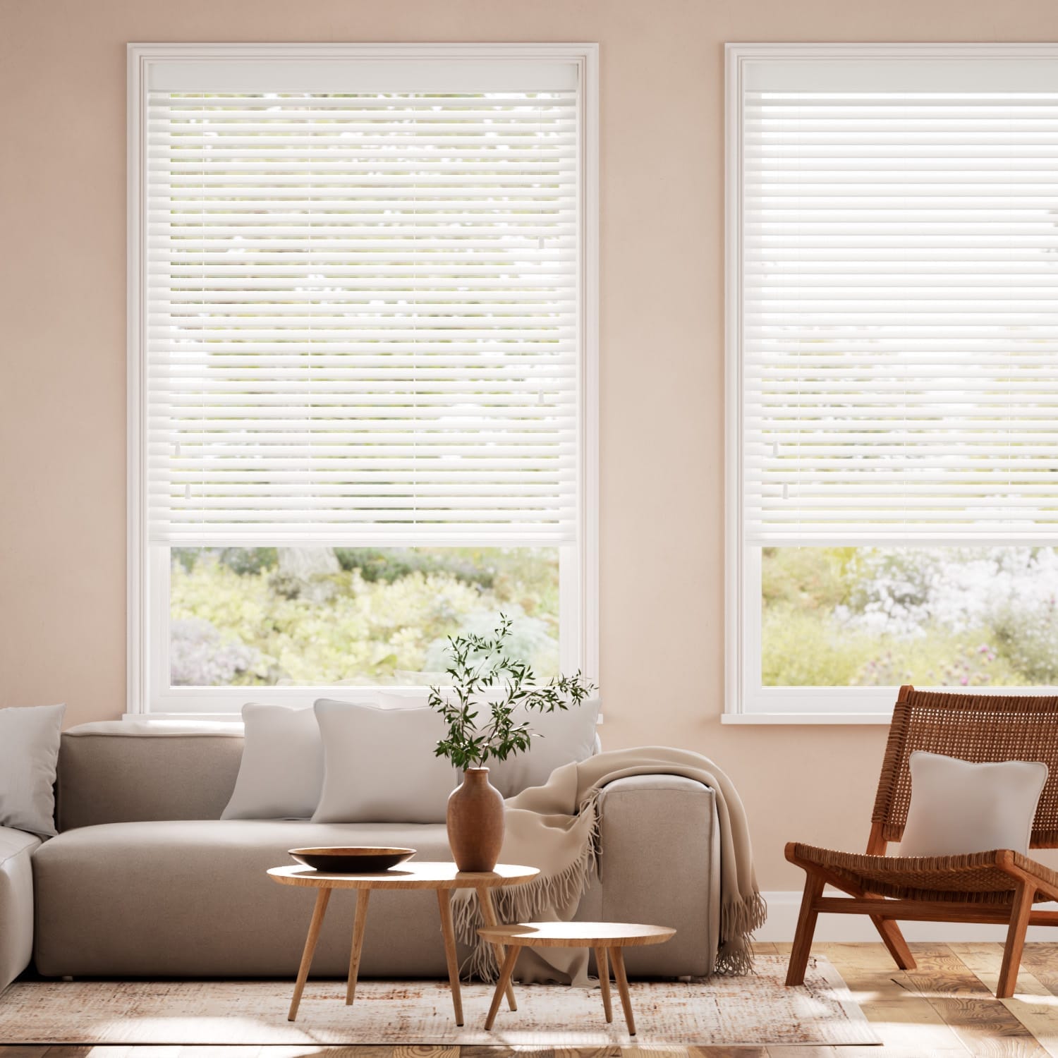 Veneziana in legno Bianco - 25mm 