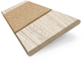 PVC Quercia Bianca e Caramello Veneziane in legno  Immagine campione