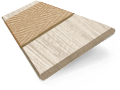 PVC Quercia Bianca e Caramello Veneziane in legno  Immagine campione