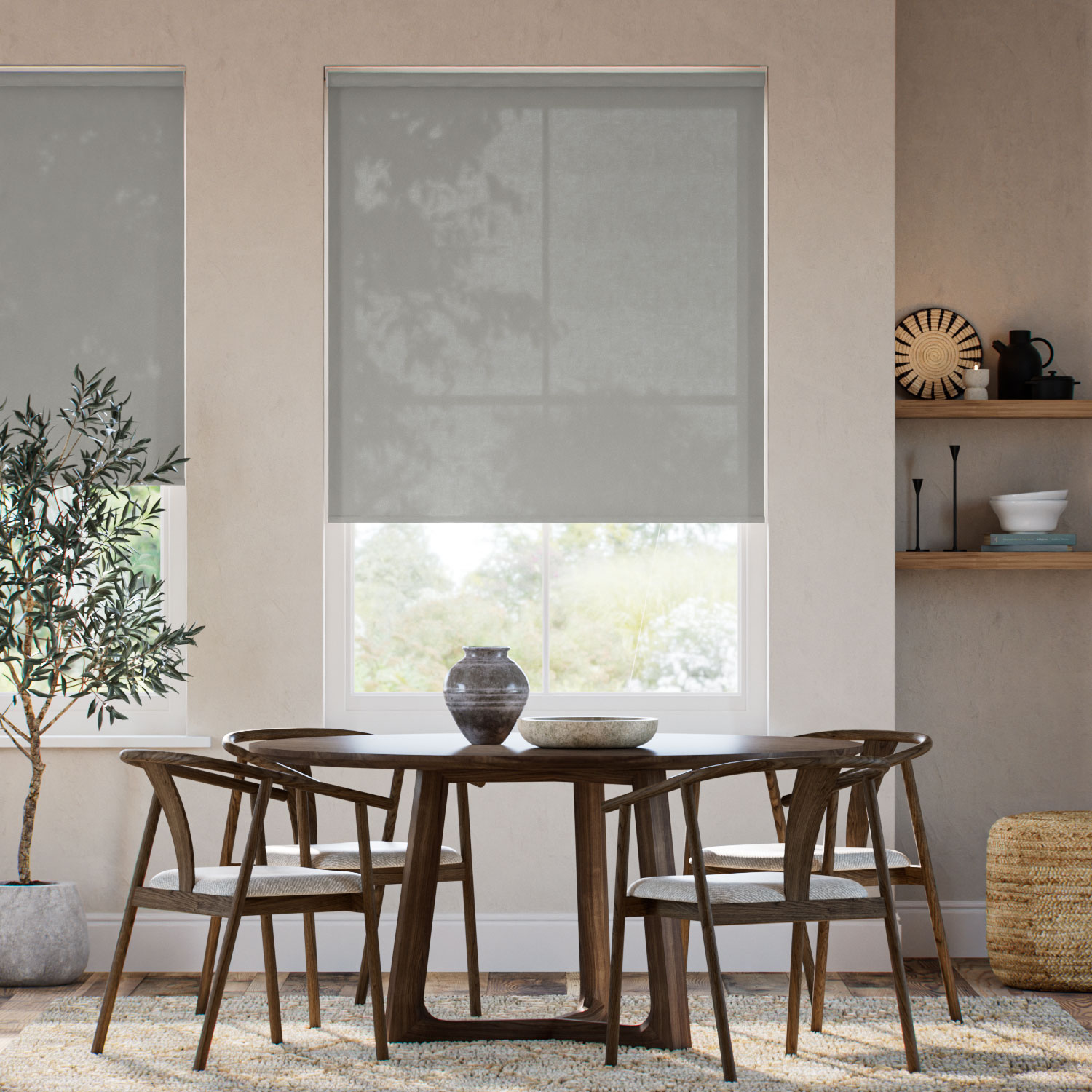 Tenda A Rullo Notion Grigio Argento