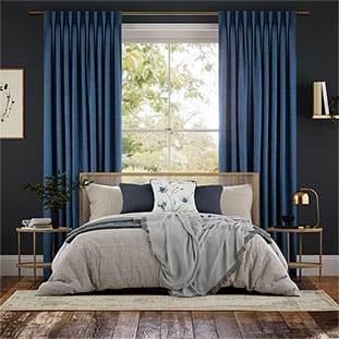 Lino Rivage Blu Denim Tendaggi anteprima immagine