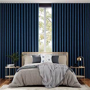 Lino Rivage Blu Denim Tendaggi anteprima immagine