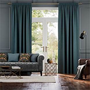 Lino Rivage Blu Golfo Tendaggi anteprima immagine