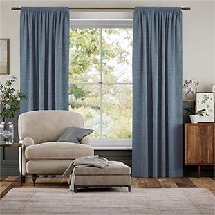 Lino Rivage Blu Persico Tendaggi anteprima immagine