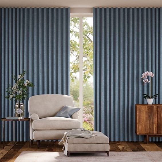 Tendaggi Lino Rivage Blu Persico