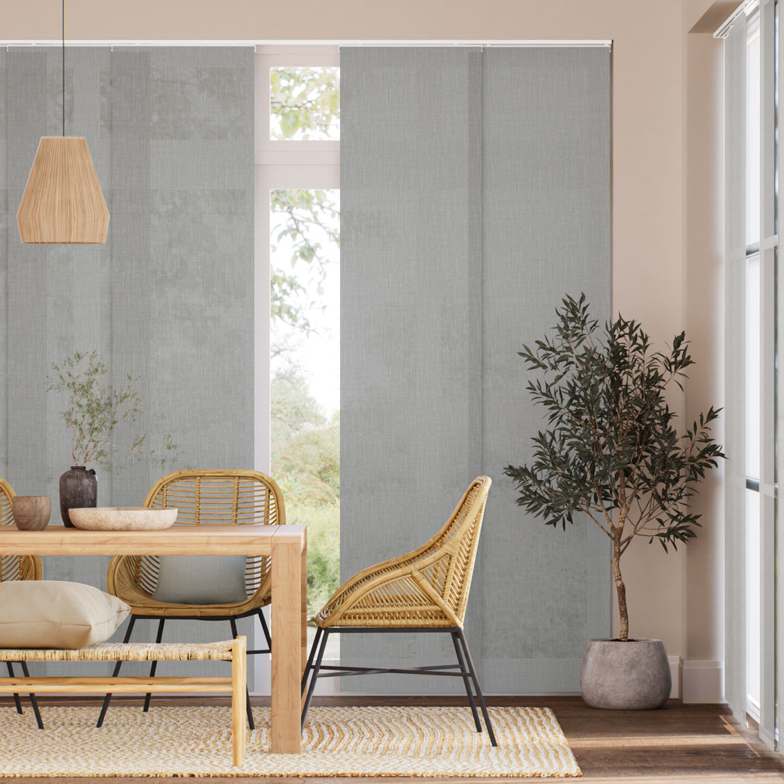 Tenda A Pannello  Lino Rivage Pietra