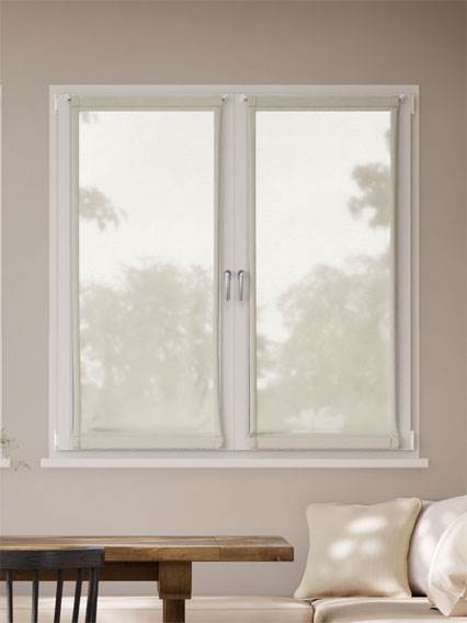 Lino Rivage Crema Cafe Curtain anteprima immagine