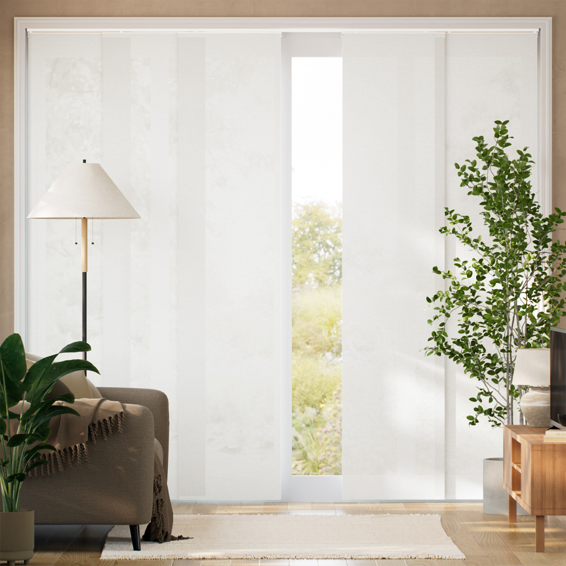 Tenda A Pannello  Voile Shade Bianco Artico