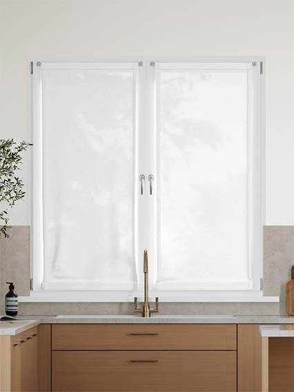 Voile Shade Bianco Artico Cafe Curtain anteprima immagine