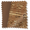Eco Castagna Fiori & Nocciola Roll Up Woven Wood Immagine campione