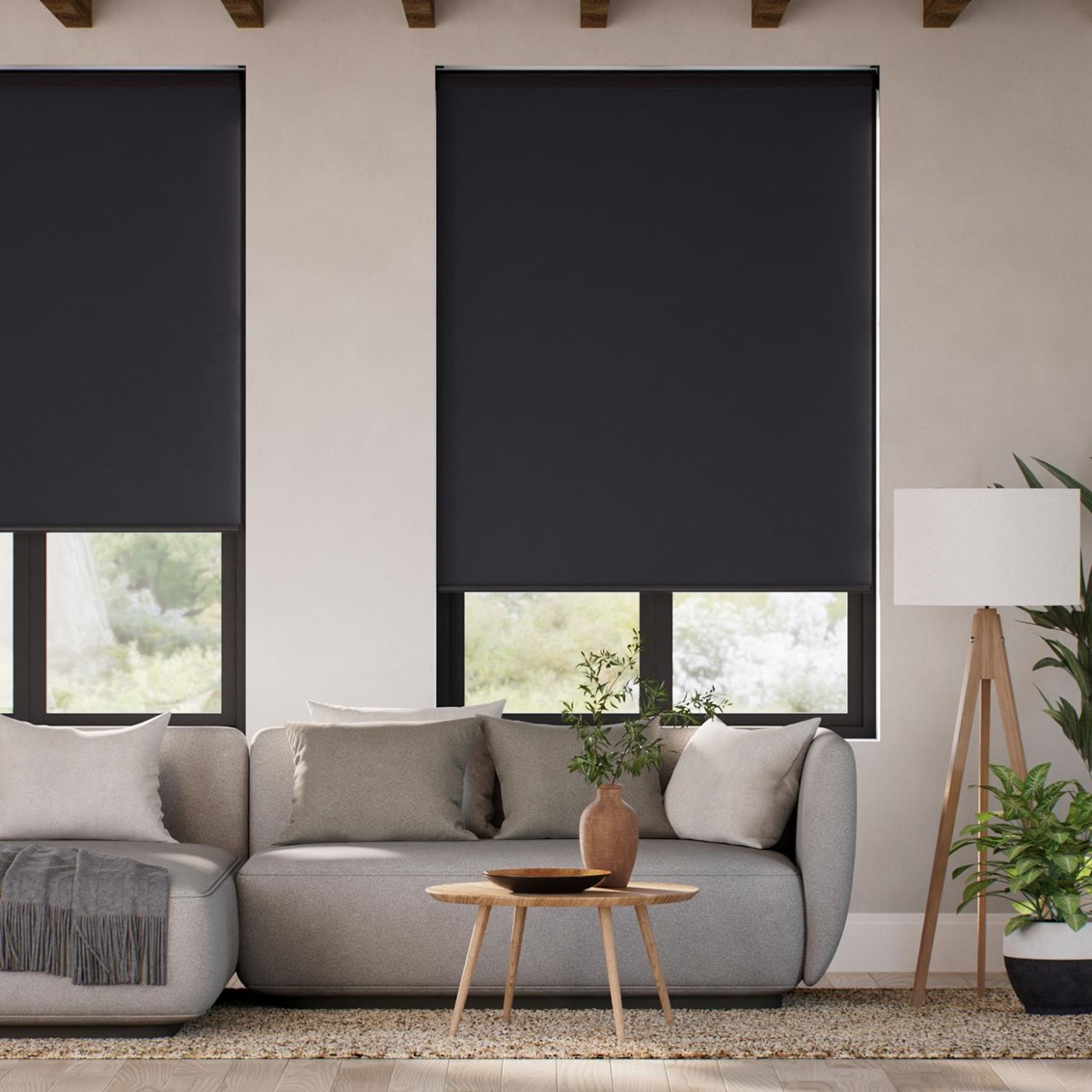 Tenda A Rullo Siviglia Premium Oscurante Grigio Pietra