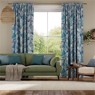 Palme Lino Blu Tendaggi anteprima immagine