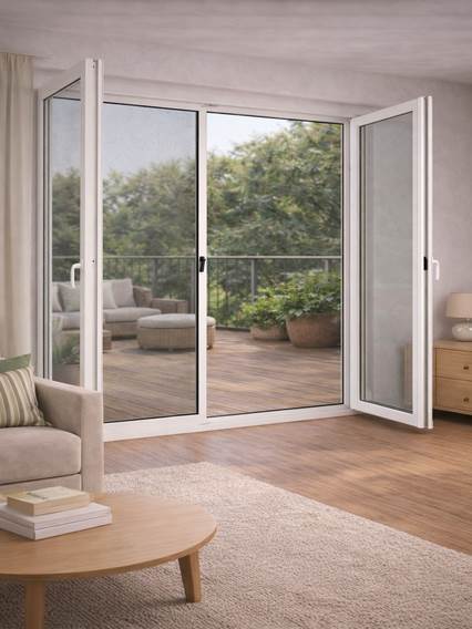 Libeccio Bianco Zanzariere per porte finestre anteprima immagine