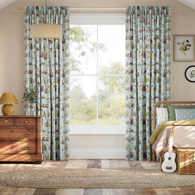 Biancaneve Blu Cielo Tendaggi anteprima immagine