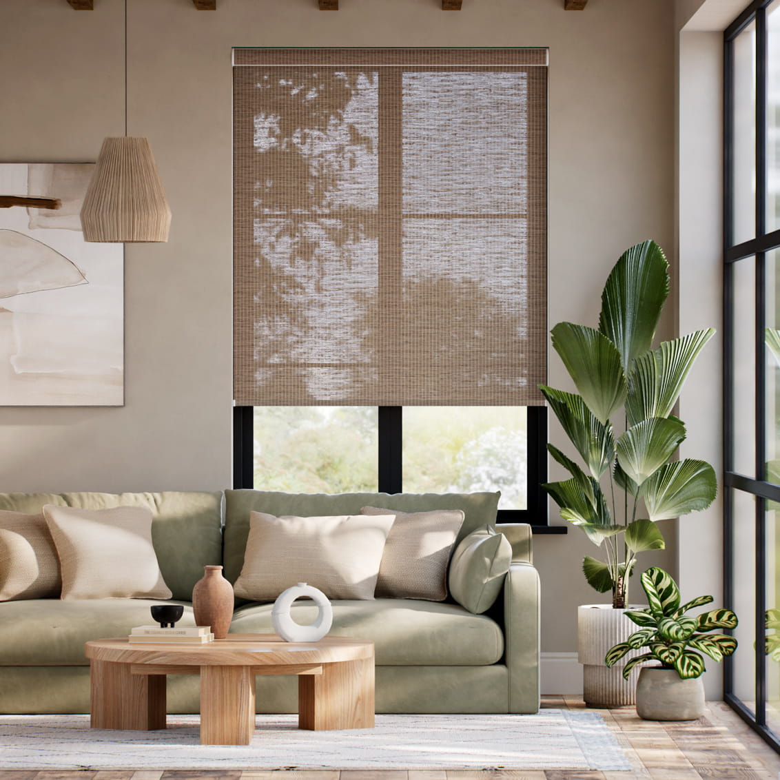 Tenda A Rullo Dorado Nocciola Senza Catenella