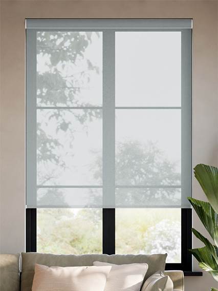 Oculus Grigio Senza Catenella Tende a rullo anteprima immagine