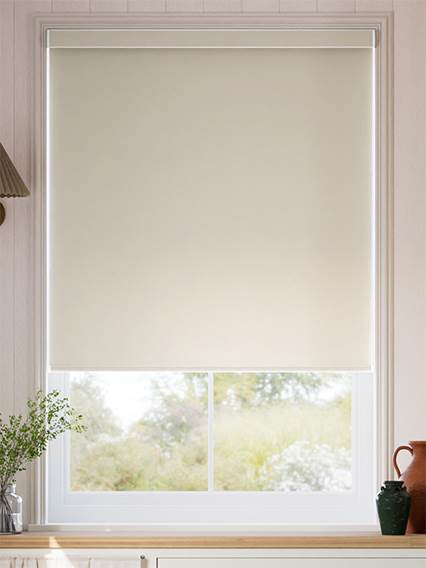Titan Oscurante Bianco Latte Senza Catenella Tende a rullo anteprima immagine
