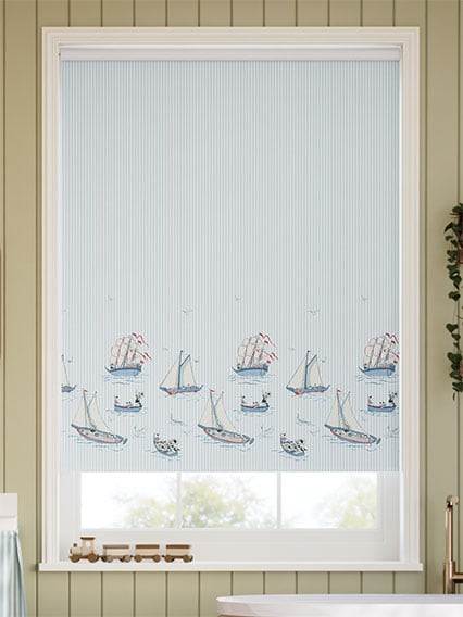 Splash Paperino Nautica Bordo Oscurante Blu Fiordaliso Tende a rullo anteprima immagine