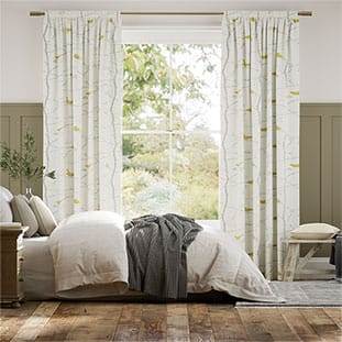 Uccellini Mostarda Tendaggi anteprima immagine