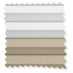 Tenda Plissé A Vetro Facile Beige Giorno e Notte immagine del campione 